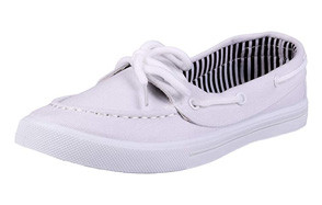 ladies white boat shoes